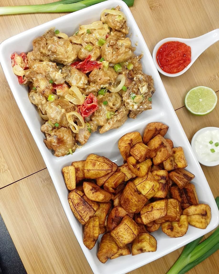 Poulet braisé mayo + Alloco